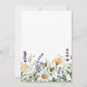 Kamille & Eucalyptus Wildbloemen Toewijding Kaart (Achterkant)