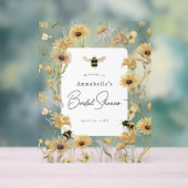 Kamille & Madeliefjes Bruiloft Feest Welkom Acryl Bord (Neutraal)