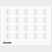 Kamille Memorial Funeral Seed Packet Ronde Sticker (Vel)