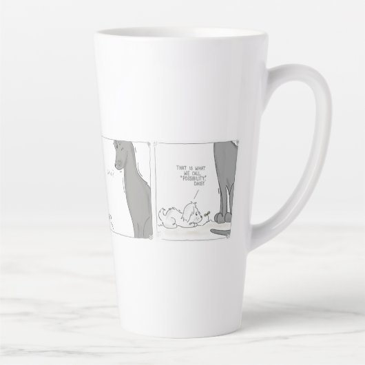 Kamille Mogelijkheid Stripverhaal Latte Mok (Rechts)