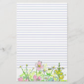 Kamille Snapdraken Wildflowers Honingbij gevoerd Briefpapier (Voorkant)