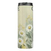 Kamille Tea Design AI-kunst Thermosbeker (Achterkant)