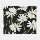 Kamille Waterverf: botanische print Fleece Deken (Voorkant (Horizontaal))