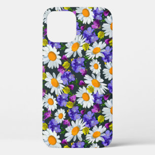 Kamille, wilde bloemen: naadloos patroon. Case-Mate iPhone case
