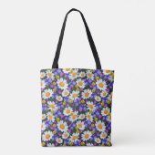Kamille, wilde bloemen: naadloos patroon. tote bag (Achterkant)