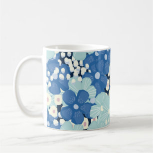 kamille wilde bloemen: romantische print. koffiemok