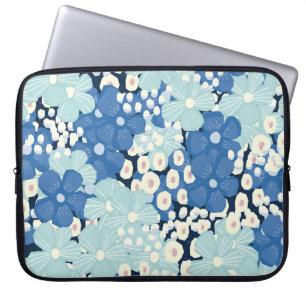 kamille wilde bloemen: romantische print. laptop sleeve