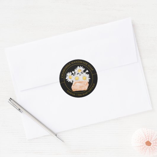 Kamille zeep label (Envelop)