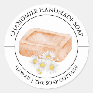 Kamille zeep label
