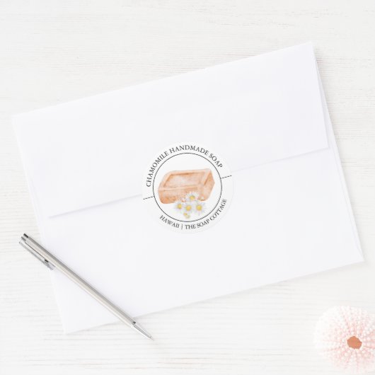 Kamille zeep label (Envelop)