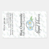 Kamille Zeep Labels 🧼 voor Artisan Zeep Producten (Voorkant)