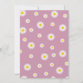 Kamillebloem Waterverf rood eerste verjaardag Kaart (Achterkant)