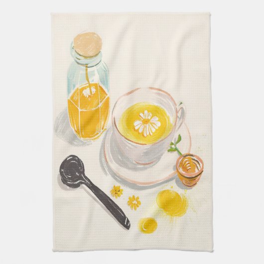 Kamillethee & Honing Keukenhanddoeken (Verticaal)