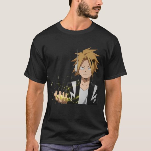 Kaminari Denki ANIME MANGA CARTOON MEME GIFT T-shirt (Voorkant)