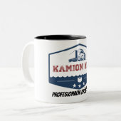 Kamion King Šolja Tweekleurige Koffiemok (Voorkant links)