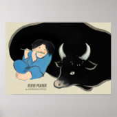 Kamisaka Sekka Fluitspeler Oxherd Japan CC0475 Poster (Voorkant)