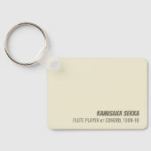 Kamisaka Sekka Fluitspeler Oxherd Japan CC1275 Sleutelhanger (Achterkant)