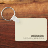 Kamisaka Sekka Fluitspeler Oxherd Japan CC1275 Sleutelhanger (Achterkant)
