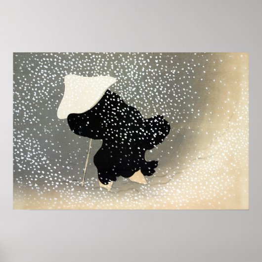 Kamisaka Sekka Snow Poster (Voorkant)