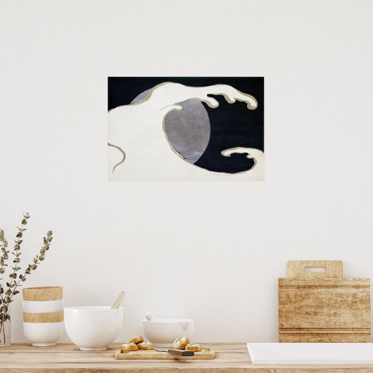 Kamisaka Sekka Tatsunami (A Cresting Wave) Poster (Keuken)