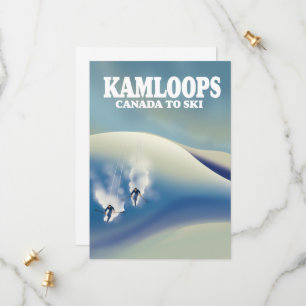 Kamloops Canada naar Ski Save The Date