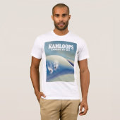 Kamloops Canada naar Ski T-shirt (Voorkant volledig)