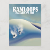 Kamloops Canada om te skiën Briefkaart (Voorkant)