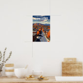 Kamloops Canada Reizen Kunst Vintage Poster (Keuken)