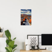 Kamloops Canada Reizen Kunst Vintage Poster (Thuiskantoor)