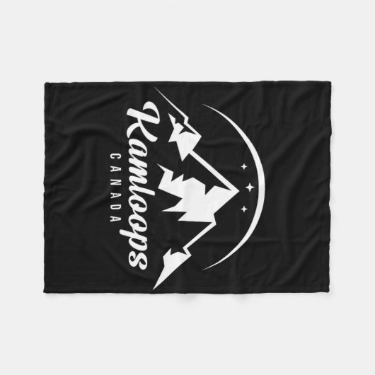 Kamloops Canada Skigebied Snowboarden Fleece Deken (Voorkant (Horizontaal))