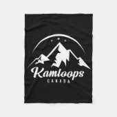 Kamloops Canada Skigebied Snowboarden Fleece Deken (Voorkant)