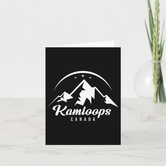 Kamloops Canada Skigebied Snowboarden Kaart (Voorkant)