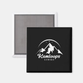 Kamloops Canada Skigebied Snowboarden Magneet (Voorkant / Achterkant)