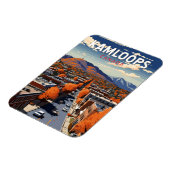 Kamloops Canada Travel Art Vintage Magneet (Linkerzijde)
