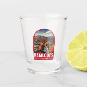 Kamloops Canada Travel Art Vintage Shot Glas