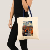 Kamloops Canada Travel Art Vintage Tote Bag (Voorkant (product))