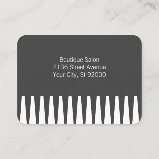 kammen | kapper visitekaartje (Achterkant)