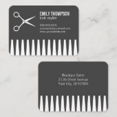 kammen | kapper visitekaartje (Voorkant / Achterkant)