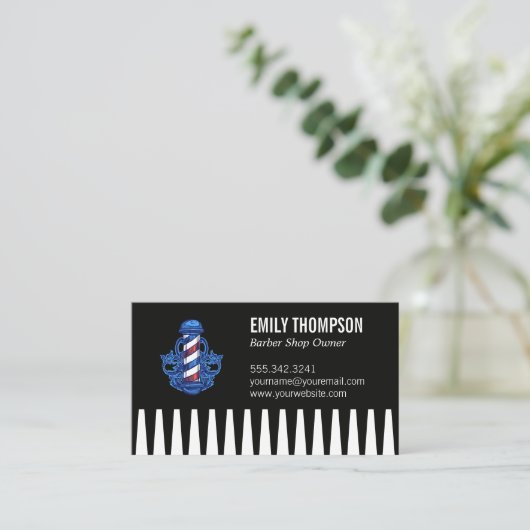 kammen | kapstok visitekaartje (Staand voorkant)