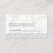 kammen | schaar | Waterverf | stylist Afsprakenkaartje (Achterkant)