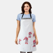 Kammen voor Chicken Dinner Black Strap Schort (Gedragen)