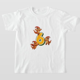 Kammli Dino Verjaardagsshirt – 6 jaar T-shirt