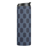 Kammossengrid Indigo Houtskool Thermosbeker (Gedraaid links)