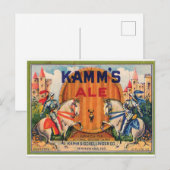 Kamm's Ale Mishawaka Indiana Castles Knachten Labe Briefkaart (Voorkant / Achterkant)