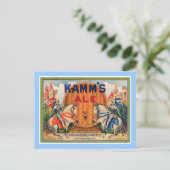 Kamm's  label op de Ale Briefkaart (Staand voorkant)
