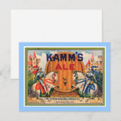 Kamm's  label op de Ale Briefkaart (Voorkant / Achterkant)