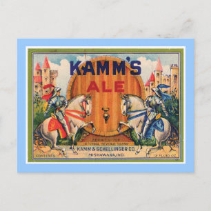 Kamm's  label op de Ale Briefkaart