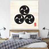 KAMON (familiegroef) Shimizu Canvas Print (Insitu (Slaapkamer))