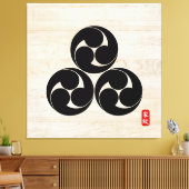 KAMON (familiegroef) Shimizu Canvas Print (Insitu (Woonkamer))