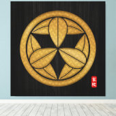 KAMON (familiekloeg) SATO Canvas Afdruk (Insitu (Houten vloer))